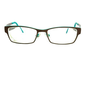 PRODESIGN‎ DENMARK 1393 c.5031 Brown Teal EYEGLASSES FRAME 50-16-140 20518